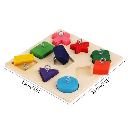 Educational Interactive Parrot Wooden Training Block Puzzle