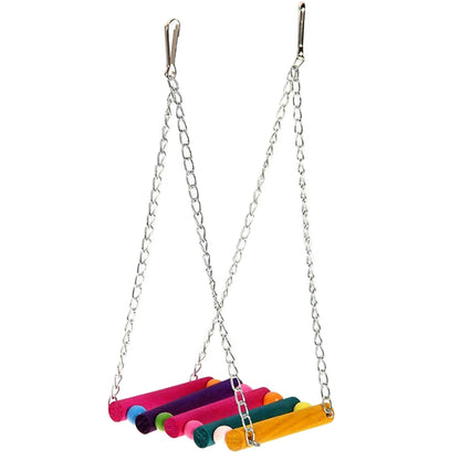 1 PC Hanging Bridge Swing for Birds