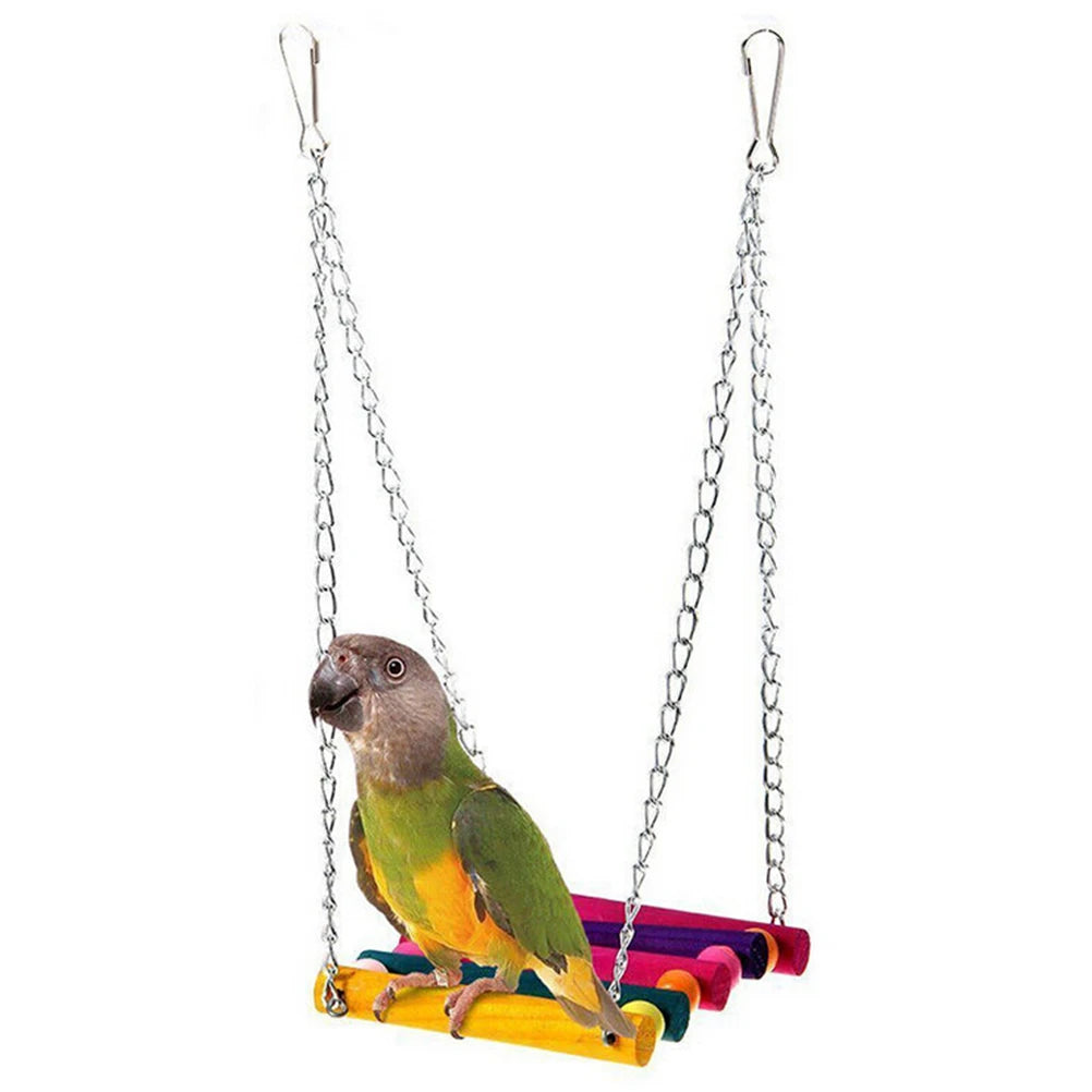 1 PC Hanging Bridge Swing for Birds